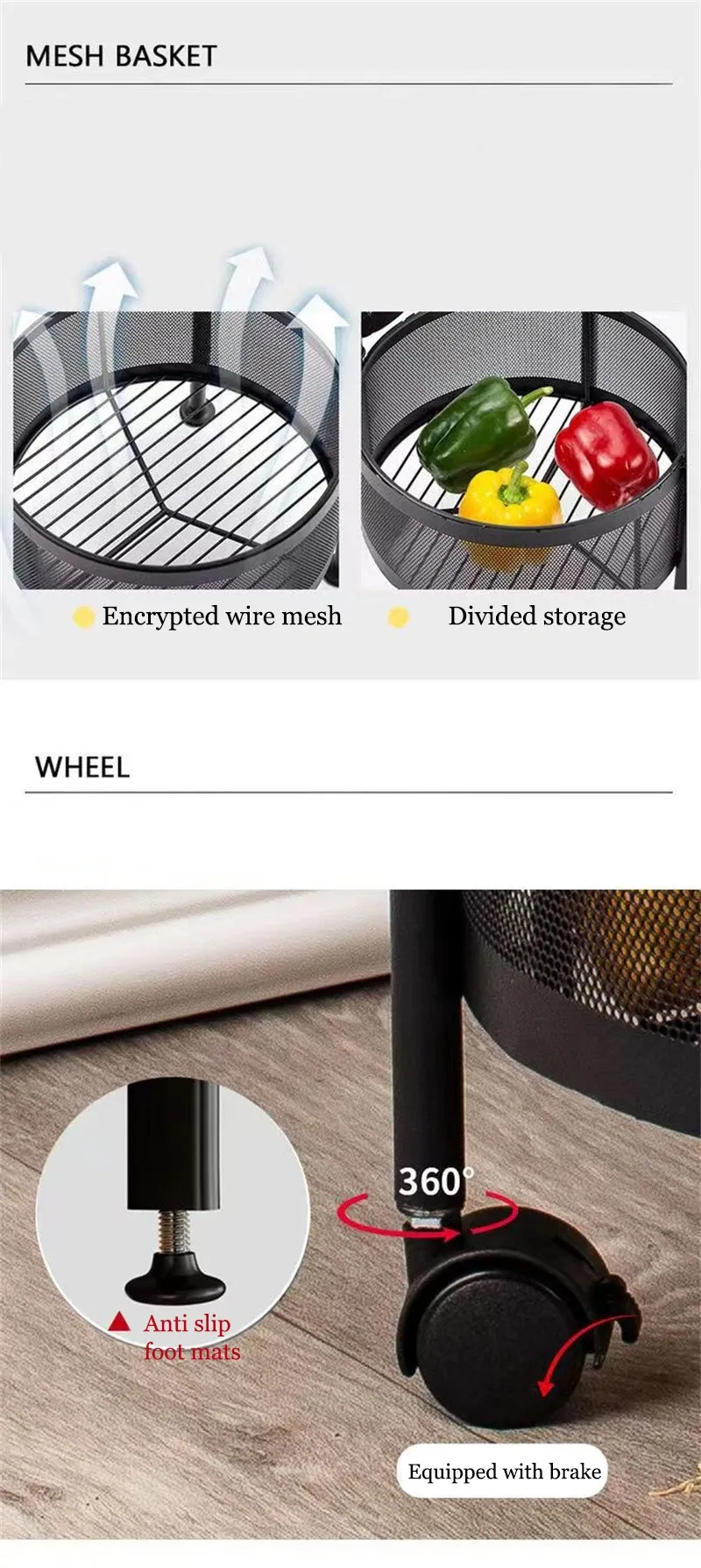 Rotating Multi Layer Storage Rack